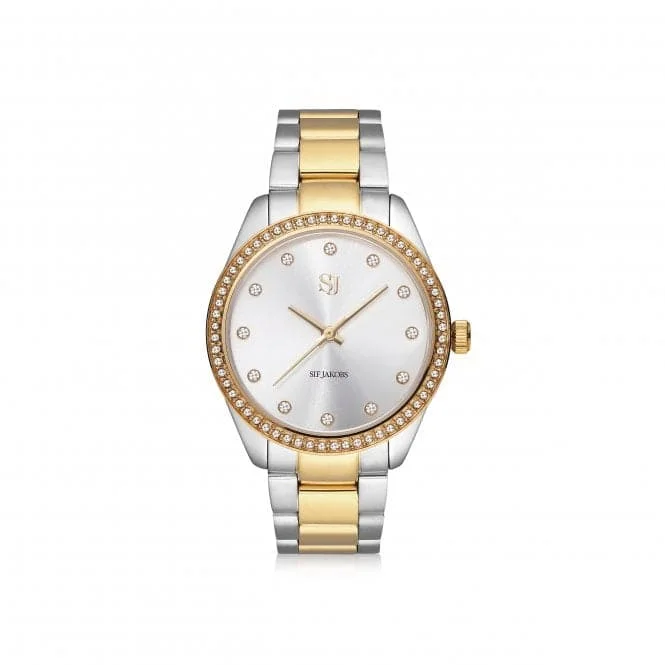 White Zirconia Valeria Watch SJ-W1044-CZ-YG2