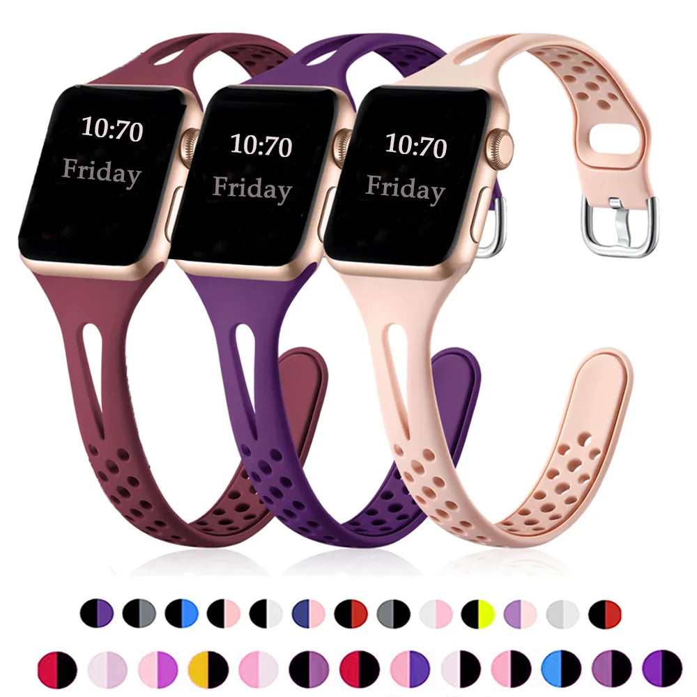 Slim Sport Gym Strap with Buckle for Apple Watch