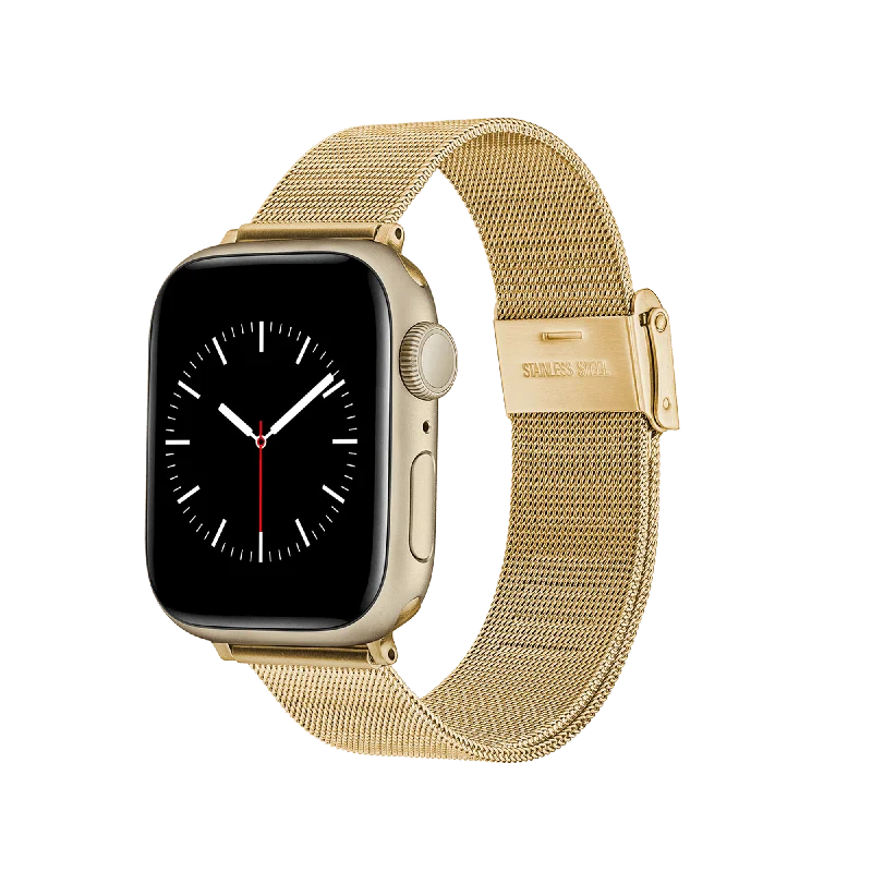 Smartwatch Mesh Strap Gold