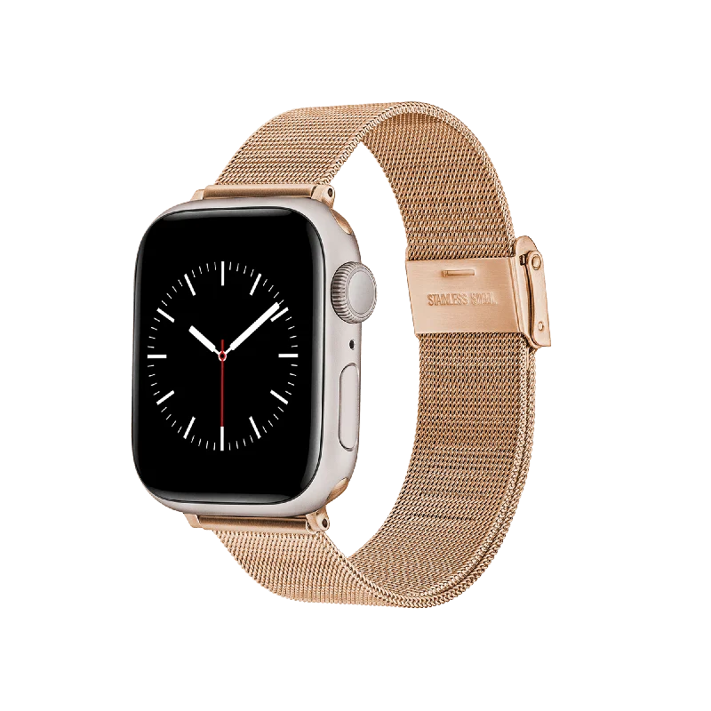 Smartwatch Mesh Strap Rose Gold