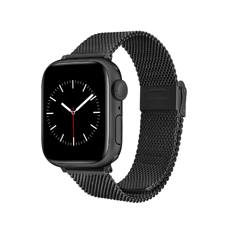 Smartwatch Sandblasted Mesh Strap Black