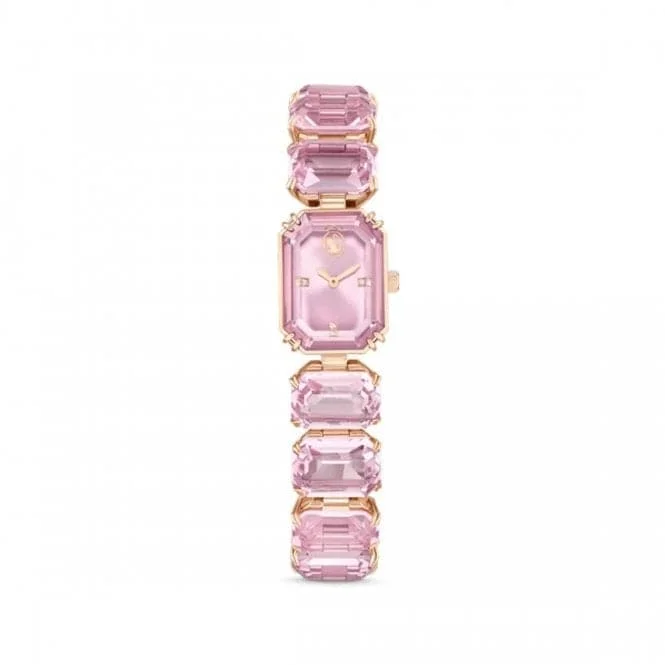 Octagon Cut Pink Rose Gold-tone Finish Watch 5630837