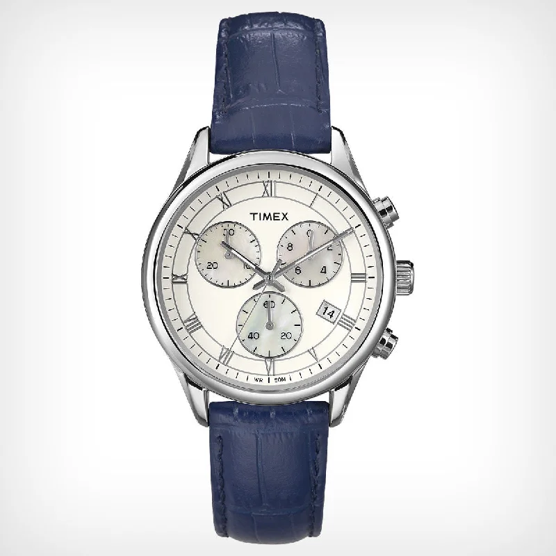 T2P407 Timex Women's Chronograph Genuine leather strap