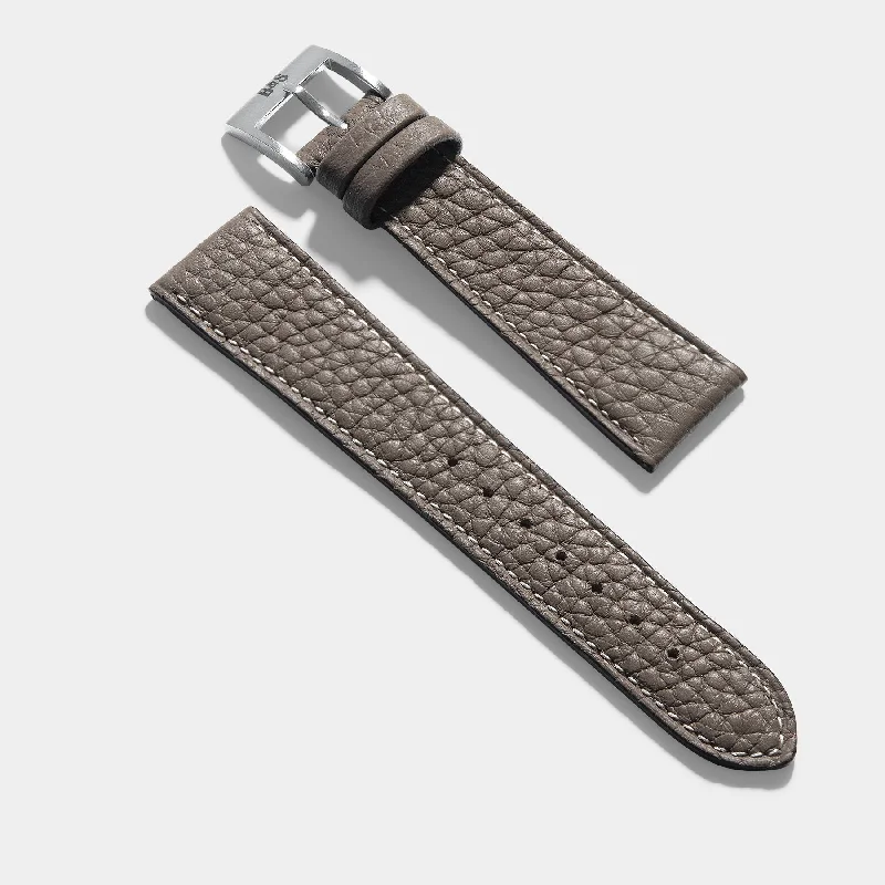 Taurillon Loutre Grey Leather Watch Strap