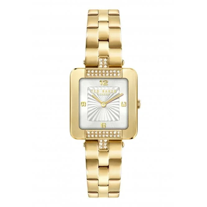 Ted Baker Ladies Mayse Stainless Steel Gold-Tone Watch BKPMSS304