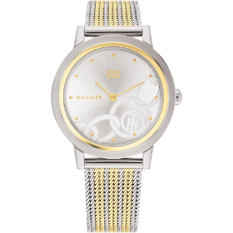 Tommy Hilfiger 1782440 Silver Dial Mash Band Quartz Women's Watch