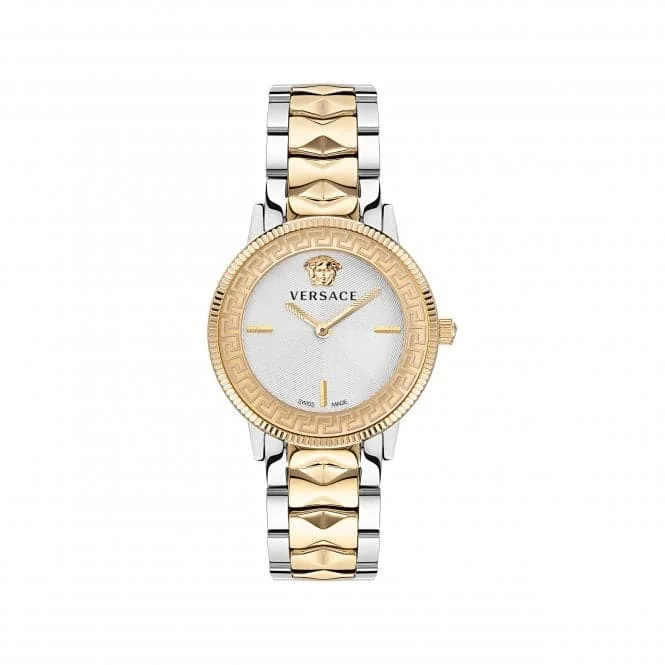 Versace Ladies V-Tribute Stainless Steel White-Silver Watch VE2P00422