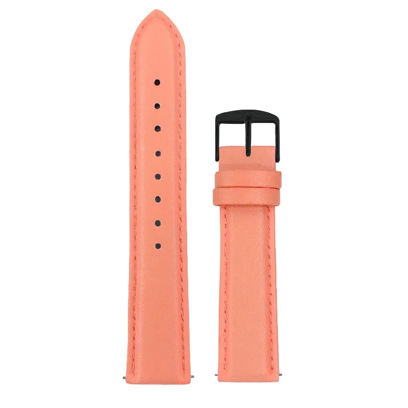 Watch Strap- Coral & Black