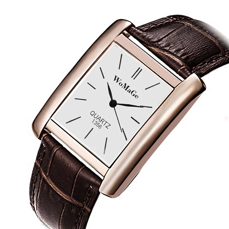 WoMaGe Rose Gold Watch Women Watches Rectangle Women's Watches Top Brand Luxury Ladies Watch Clock relogio feminino reloj mujer