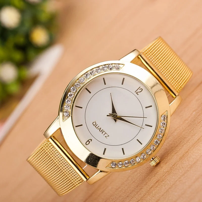 Women Watches Top Brand Luxury Gold Analog Quartz Wrist Watch Good Quality Ladies Watch Fashion Hot Sale Clock Relogio Feminino